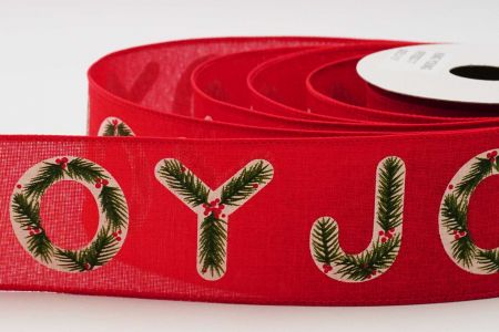 JOY Wired Christmas Ribbon_ALL 1_KF6762GC-7-7_Red